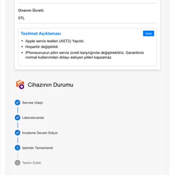 Garanti Kapsamındaki İphone 14 Pro Max Batarya Değişimi Ücret Talebi