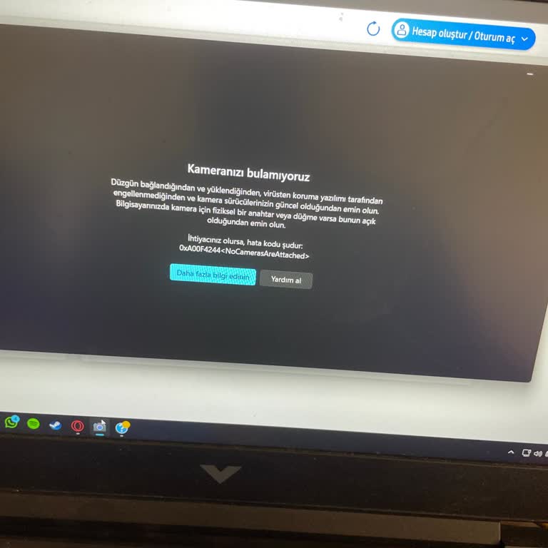 HP Dizüstü Bilgisayarda Kamera Sorunu Ve Destek Eksikliği