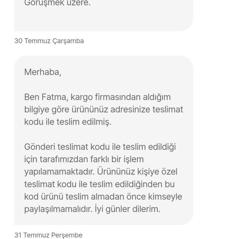 Teslim Edilmeyen Kargo Ve Şikayetlerin Otomatik Kapatılması Mağduriyeti