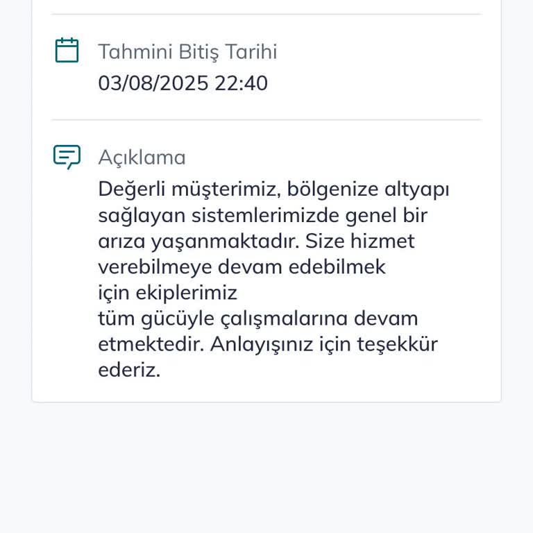 20 Gündür Süren İnternet Kesintisine Çözüm Bekliyorum!