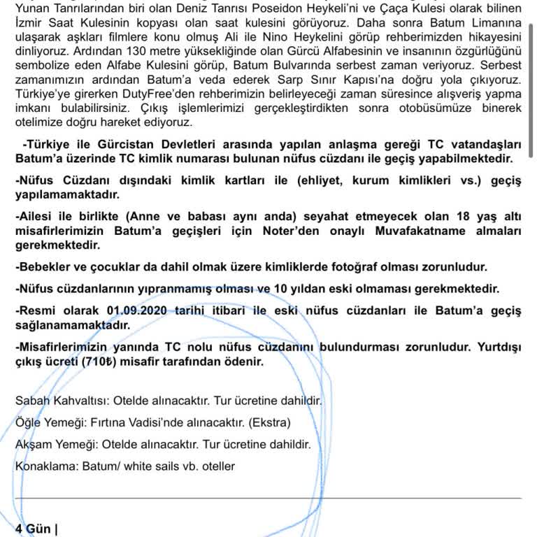 Batum Konaklaması Ve Gece Sayısı Eksikliğiyle Mağdur Edildik, Paramız İade Edilmiyor