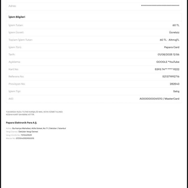 YouTube İznim Olmadan Para Çekti Paramı İade Etmiyor