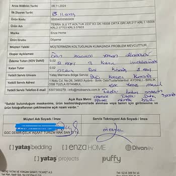 Aldığım Koltuk Takımı Kısa Sürede Deforme Oldu Ve Kumaş Değişiminde Sorun Yaşadım