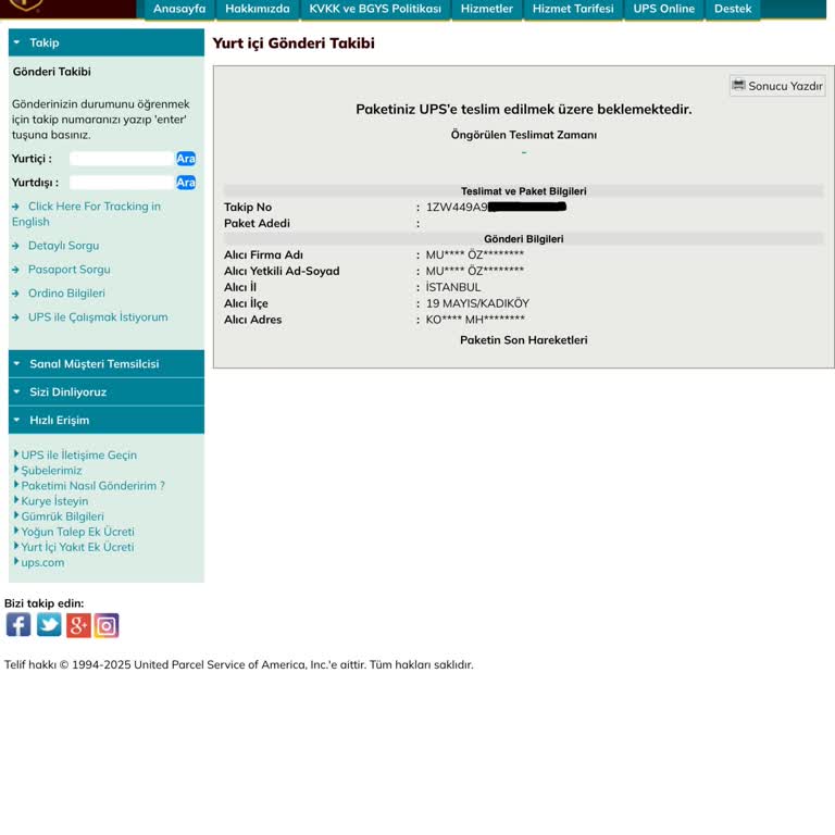 Pasaportumun Teslimatı Gecikti, İletişim Kuramıyorum