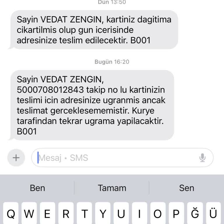 Kuryenet Kart Teslimatında Evde Olmama Rağmen Kargo Ulaşmadı
