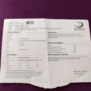 Aynı Arızadan Dört Kez Garantiye Giden Robot Süpürge Mağduriyeti