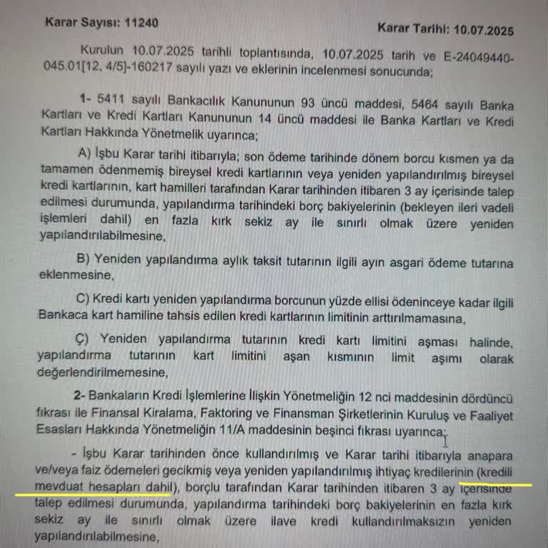 Yasal Hakkım Olan Yapılandırma Talebim Enpara Tarafından Reddediliyor