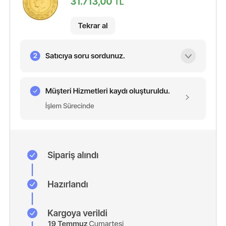 Hepsiburada'dan Aldığım Altın 15 Gündür Teslim Edilmedi, Mağduriyetim Giderilmiyor