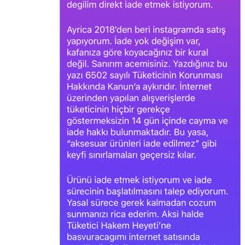 Ayıplı Gözlük Ve İade Talebimin Keyfi Şekilde Reddedilmesi