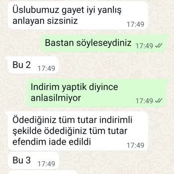 İade Sonrası Eksik Ödeme Ve Kaba İletişim Mağduriyeti