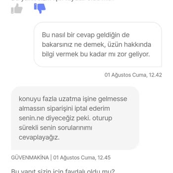Satıcıdan Gelen Nezaketsiz Ve Aşağılayıcı Yanıtlar Mağduriyetim
