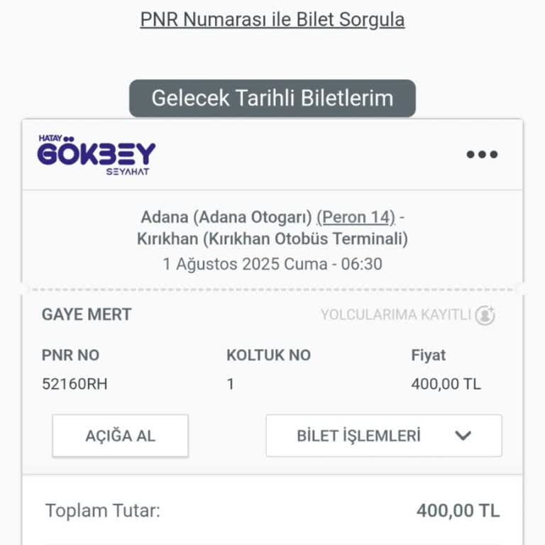 Otobüs Seferi İptal Edildi Bilet İadesi Yapılmadı