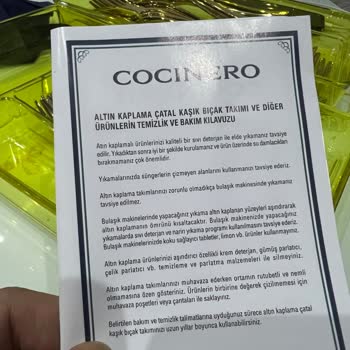 Çatal Bıçak Takımında Kısa Sürede Renk Solması Ve Olumsuz Müşteri Hizmetleri