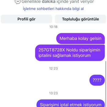 Sipariş İptal Talebim Reddedildi, Müşteri Hizmetleri Yanıtsız Kaldı