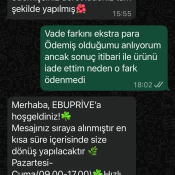 İade Tutarı Ve Kargo Ücreti Eksik Yatırıldı, Mağduriyetimin Giderilmesini İstiyorum