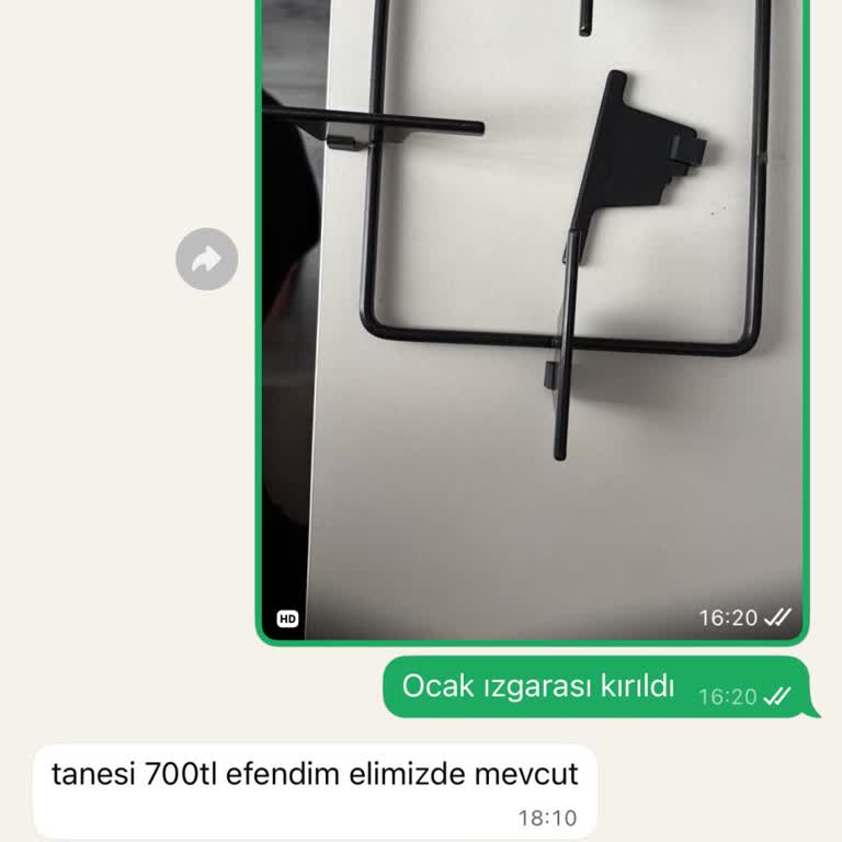 Garanti Kapsamındaki Ocak Izgarası İçin Ücret Talebi