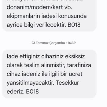Teslim Edilen Modem İçin Haksız Adaptör Ücreti Kesilmesi