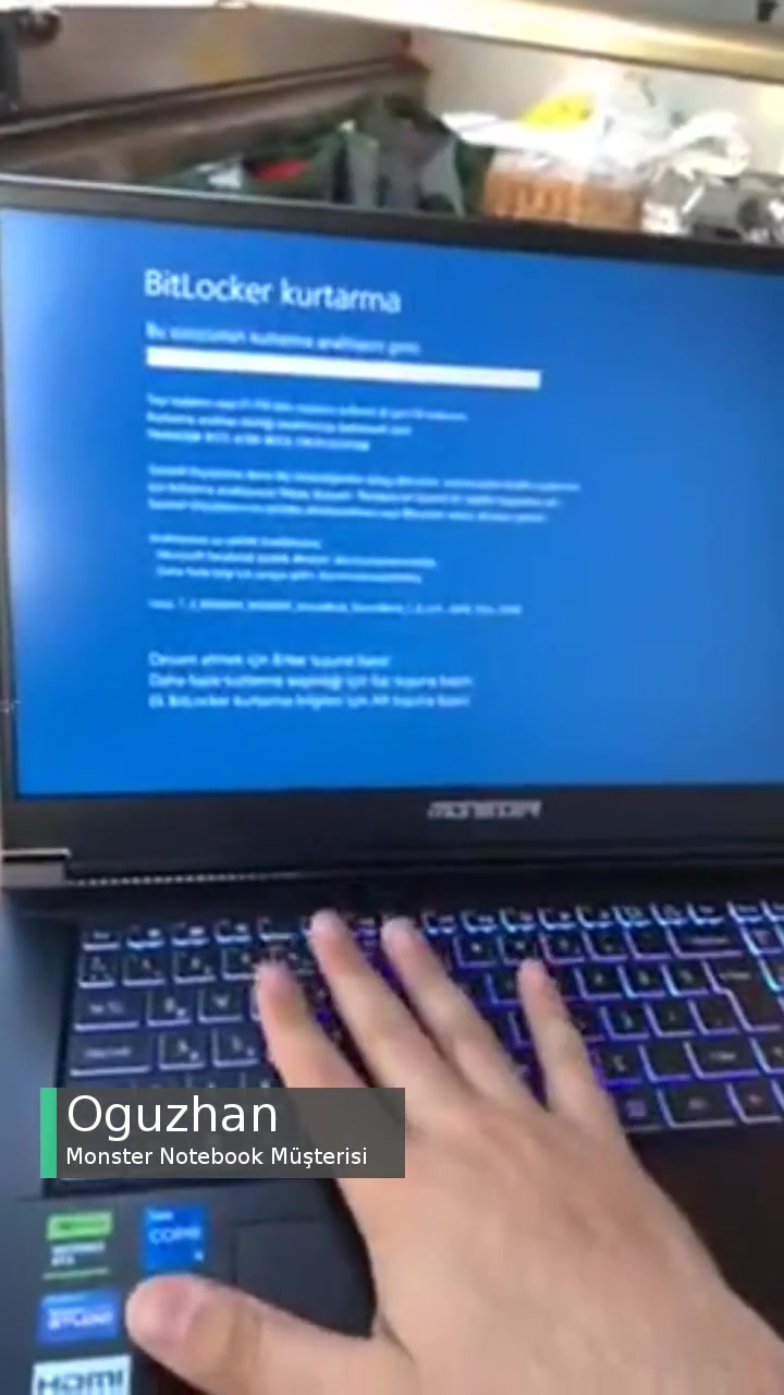 Monster Notebook Kalite Ve Teknik Destek Hatası videonun kapak resmi