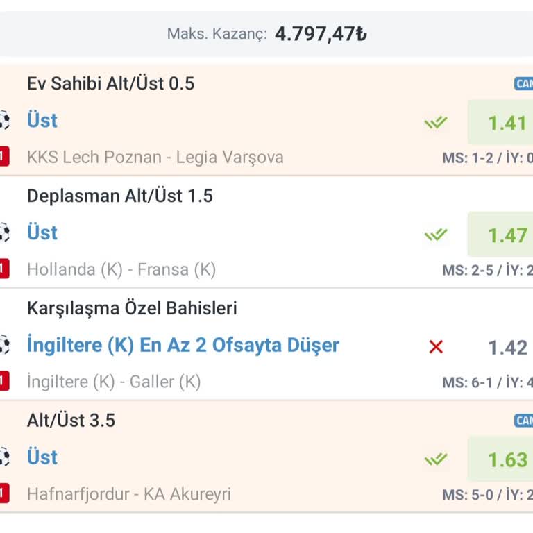 Ofsayt Sayısı Hatalı Girildi, Kuponum Haksız Yere Kaybetti