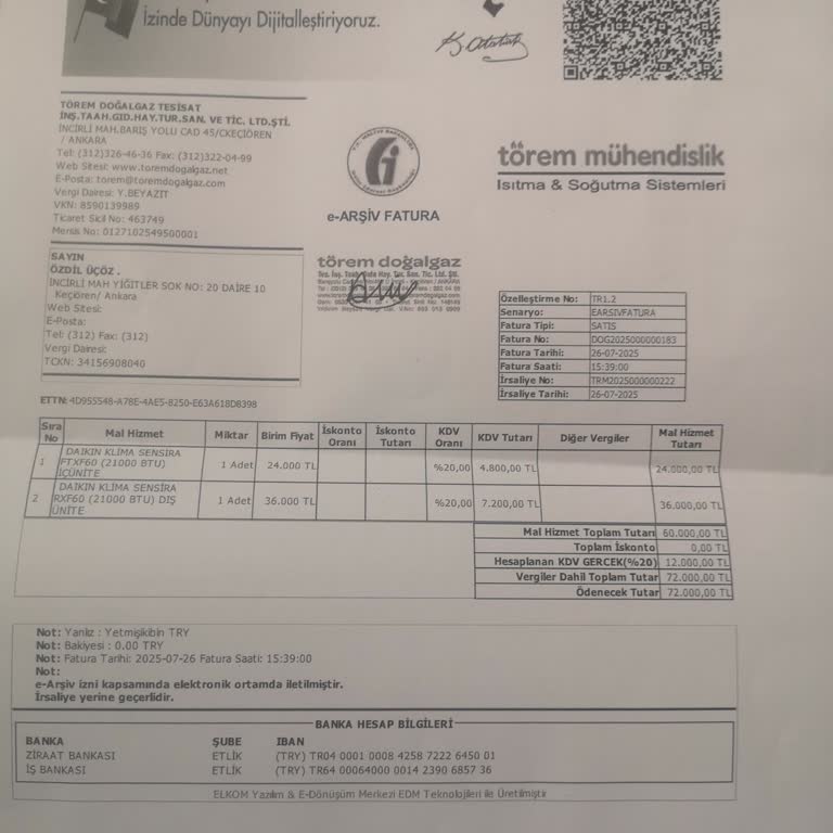 Daikin Klimanın Montaj Hatası Nedeniyle Su Sızdırması Ve Mağduriyet Yaşanması