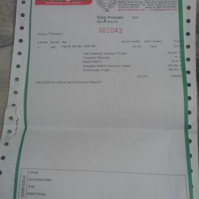 Satın Aldığım İrmikte Böcek Çıktı, Ürün İade Edildi