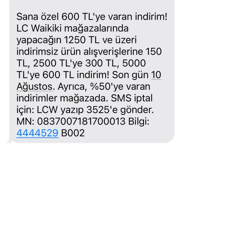 İptal Etmeme Rağmen LCW'den Sürekli Reklam SMS'i Almaktan Bıktım