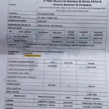 Vize Sorunu Nedeniyle İptal Edilen Turun Ücreti İade Edilmiyor