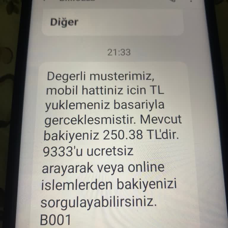 Bimcell'de TL Yüklemesi Sonrası Sebepsiz Bakiyenin Erimesi Ve Destek Eksikliği