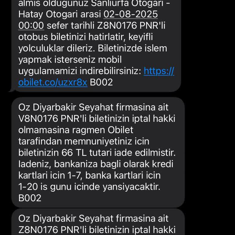 Bilet İptali Sonrası Eksik İade Ve Müşteri Hizmetlerine Ulaşılamaması