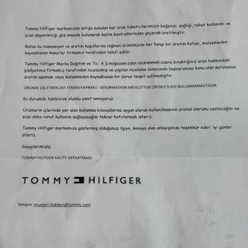 Tommy Hilfiger Ayakkabıda İlk Günde Açılma Ve Haksız Red