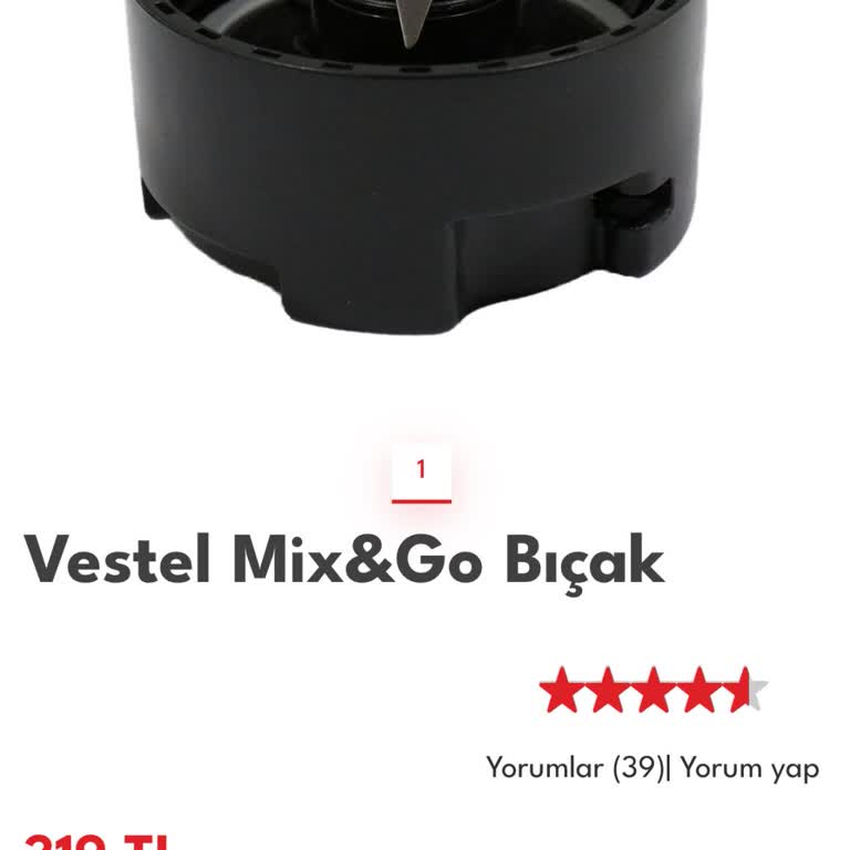 Vestel Mix&GO Blender Bıçağı Yedek Parça Sorunu Ve Stok Eksikliği