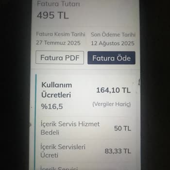 Beklenmedik Yüksek Fatura Ve Bilgi Eksikliği Yaşadım