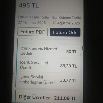Beklenmedik Yüksek Fatura Ve Bilgi Eksikliği Yaşadım