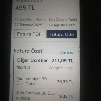 Beklenmedik Yüksek Fatura Ve Bilgi Eksikliği Yaşadım