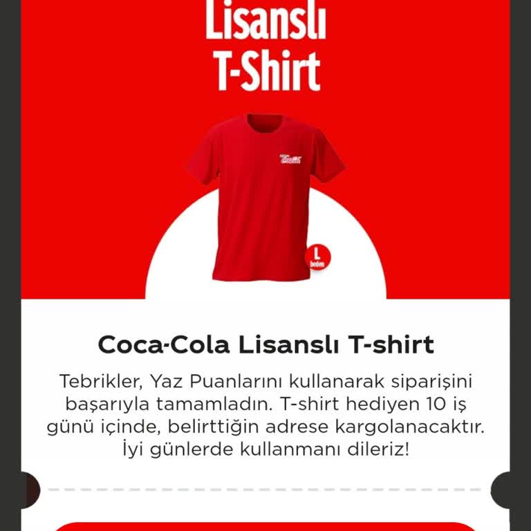 Hediye Tişört Teslim Edilmedi, Puanlar Kullanılamıyor