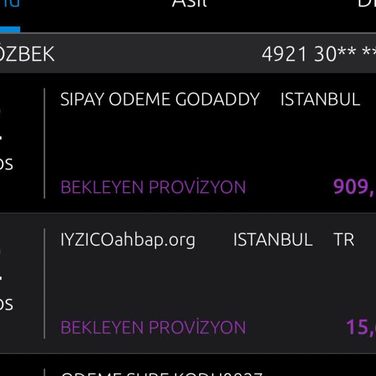 Haberim Dışında Yapılan İşlemler İçin Para İadesi Talebi