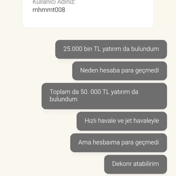 Yatırdığım Paranın Hesabıma Geçmemesi Ve Müşteri Temsilcilerinden Yanıt Alamama Sorunu