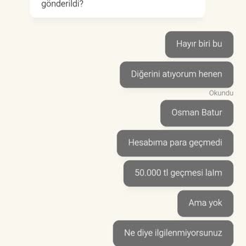 Yatırdığım Paranın Hesabıma Geçmemesi Ve Müşteri Temsilcilerinden Yanıt Alamama Sorunu