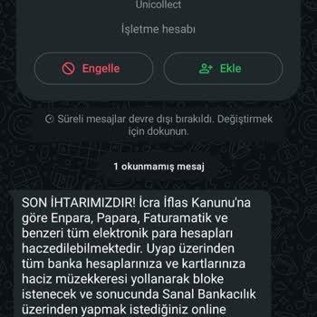 Unicollect Firmasından Sürekli Tehdit Ve Rahatsız Edilme