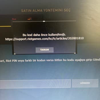 Satın Aldığım VP Kodunun Kullanılmış Çıkması Ve İade Sorunu