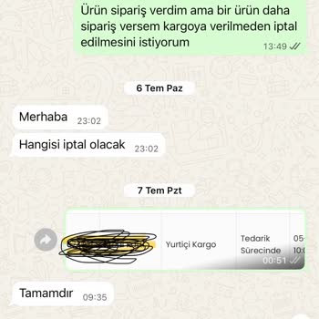 İptal Edilen Ürün Kargolandı, İade Talebim Reddedildi