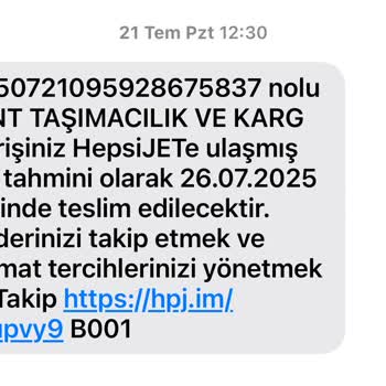 Hepsijet Teslimatında Sürekli Yanıltıcı Mesajlar Ve İletişim Sorunu
