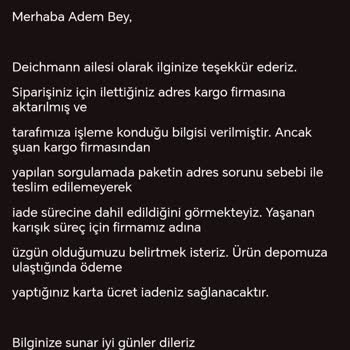 Adres Düzeltme Talebim Göz Ardı Edildi, Müşteri Hizmeti Yetersiz