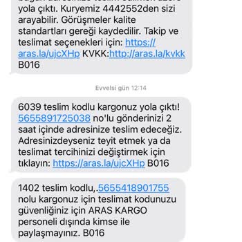 Aras Kargo İptal Edilen Siparişin Ücreti Hala İade Edilmedi, Mağduriyetim Giderilmiyor!