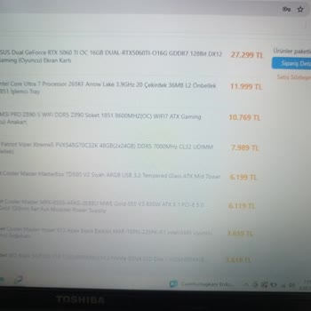 Toplama Bilgisayar Siparişinde Fazla Tahsilat Ve İade Sorunu