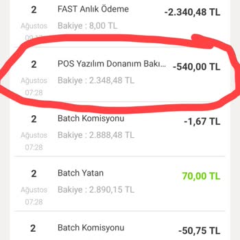 VakıfBank Her Ay 540 TL Pos Bakım Ücreti Kesiyor İade Talep Ediyorum