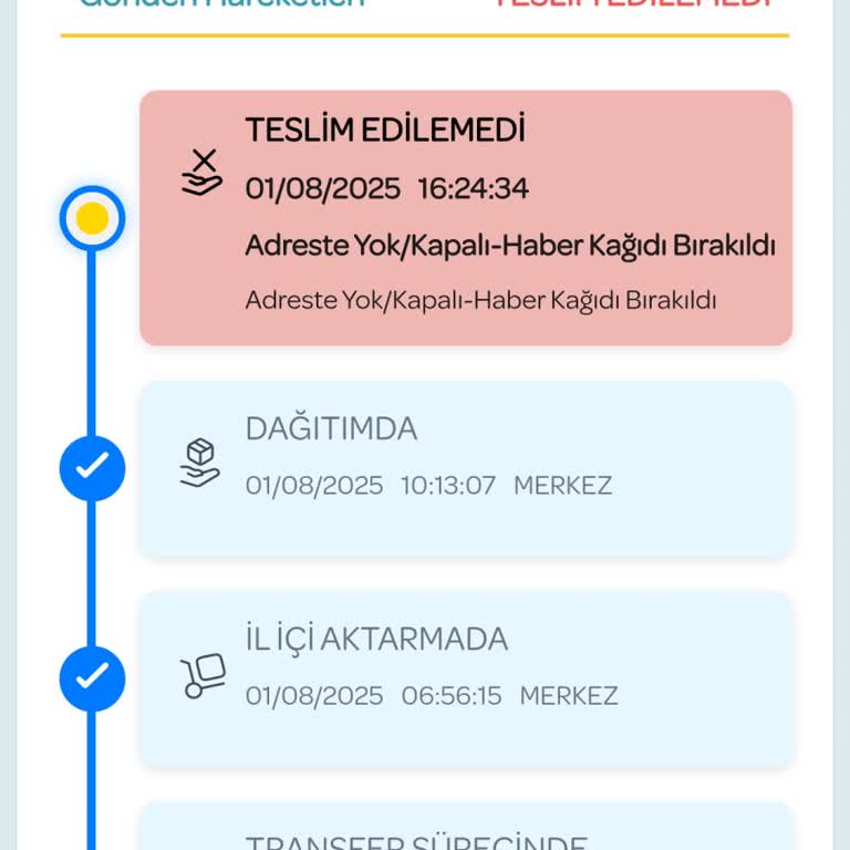 PTT Kargo Teslimat Yapılmadan Gelmiş Gibi Gösteriyor