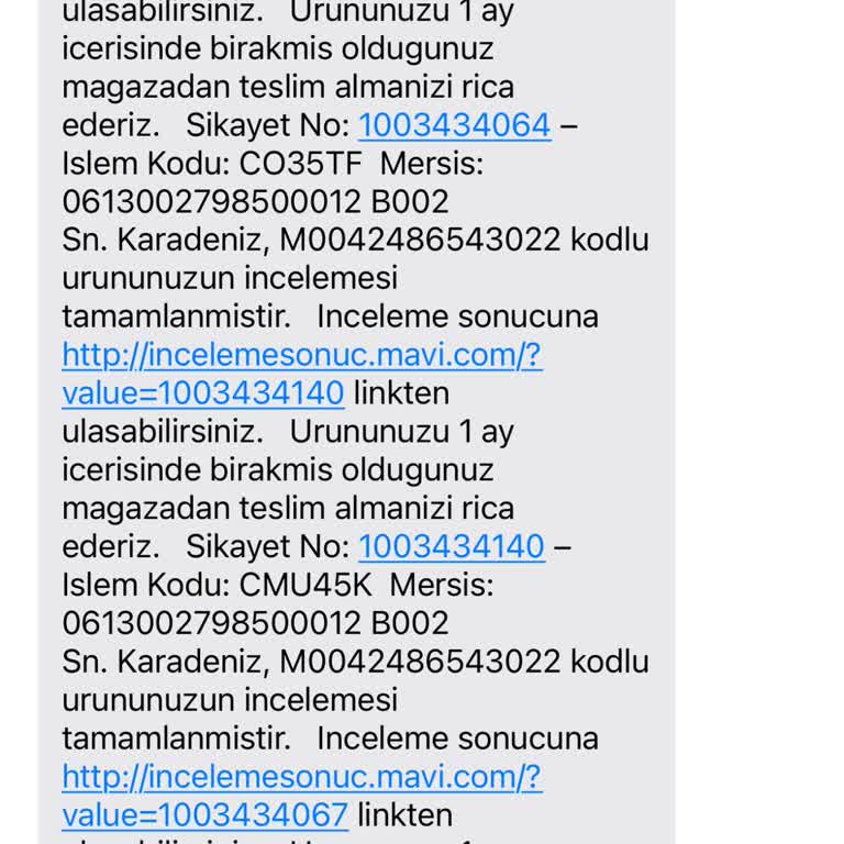 Mavi Mağazasından Aldığım Pantolonda Renk Solması Ve Üretim Hatası Şikayeti