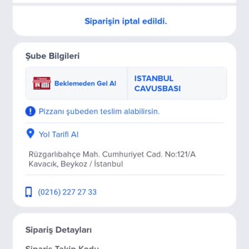 Parasını Ödediğim Siparişim Keyfi Olarak İptal Edildi, Ne Pizza Ne Para Var!