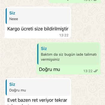 İade Ücretinin Gizlenmesi Ve Saygısız Müşteri Hizmeti